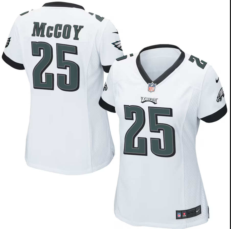 Men Philadelphia Eagles #25 McCoy white New Nike Limited 2025 NFL Jersey